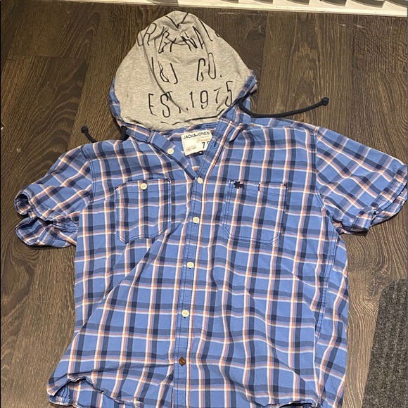 JACK AND JONES SHORT SLEEVE HOODY - Picture 1 of 5